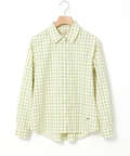 ノンアイロン チェック ブラウス【シワになりにくい】