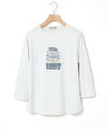 トランク柄プリント 七分袖 Tシャツ