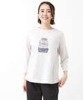 トランク柄プリント 七分袖 Tシャツ