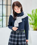 ケーブル柄 ハイネック プルオーバー