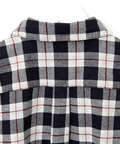 微起毛 チェック柄 ブラウス