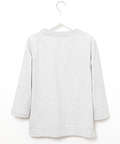 天竺 グラフィック 七分袖Tシャツ