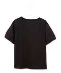 袖レース 切り替え Tシャツ