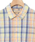 サッカー マドラスチェック ブラウス