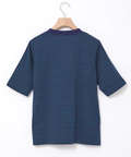 モックネック ボーダー Tシャツ