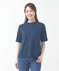 モックネック ボーダー Tシャツ