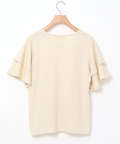 スラブ天竺 フリルスリーブ Tシャツ