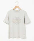 コットン フラワープリント Tシャツ