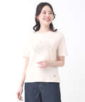 コットン フラワープリント Tシャツ
