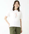 コスモス プリント Tシャツ