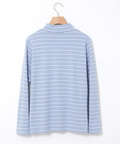 ボーダー ハイネック カットソー【ウガンダ オーガニック コットン】