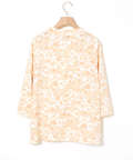 花柄プリント 七分袖 Tシャツ