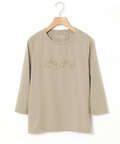 ロゴプリント 七分袖 Tシャツ