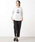 トランク柄プリント 七分袖 Tシャツ