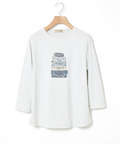 トランク柄プリント 七分袖 Tシャツ