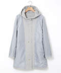 ウールライク フード付き コート 