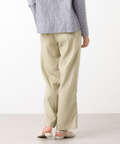 リネンブレンド セミワイド パンツ