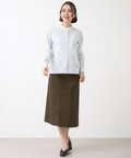 リネンブレンド Aライン スカート