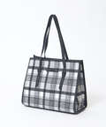 チェック柄 スクエア トートバック