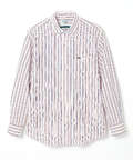 サッカー ストライプ ボタンダウン シャツ 【日本製生地】【接触冷感】