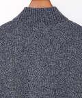 ウールブレンド ハーフジップ ニット