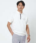 ロゴプリント ニット ポロシャツ【ZERO POLO SHIRT】