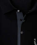 ロゴプリント ニット ポロシャツ【ZERO POLO SHIRT】