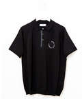 ロゴプリント ニット ポロシャツ【ZERO POLO SHIRT】