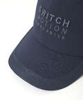 メッシュ切り替え ロゴ刺繍 キャップ
