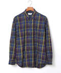 インディゴ糸 チェック柄 シャツ