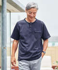 ポンチ ヘンリーネック Tシャツ