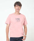 チェック柄 ロゴ プリントTシャツ