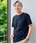 スノーコットン シャドーボーダー Tシャツ【接触冷感】