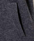 ウールブレンド 裏付き カーディガン