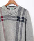 カシミヤブレンド チェック柄 ニット【手洗いOK】