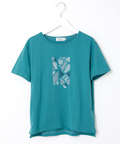 天竺 プリント 半袖Tシャツ