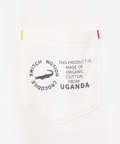 クルーネック プリント Tシャツ【ウガンダオーガニックコットン】