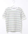 ジャカード ボーダー Tシャツ