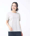 ロゴプリント クルーネック Tシャツ 【吸汗速乾】