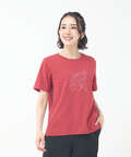 マップ柄 サイドスリット Tシャツ【吸汗速乾】