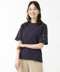スリットスリーブ Tシャツ【接触冷感】