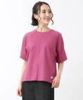 プレーティング天竺 パフスリーブ Tシャツ【接触冷感】