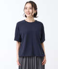 プレーティング天竺 パフスリーブ Tシャツ【接触冷感】