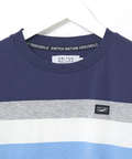 スノーコットン 天竺 パネルボーダー Tシャツ【接触冷感】