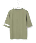 シャドーボーダー天竺 袖ライン Tシャツ
