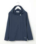 フロントボタン フーデッドジャケット【手洗いOK】