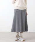 ジャージー セミフレア スカート
