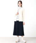 ジャージー セミフレア スカート