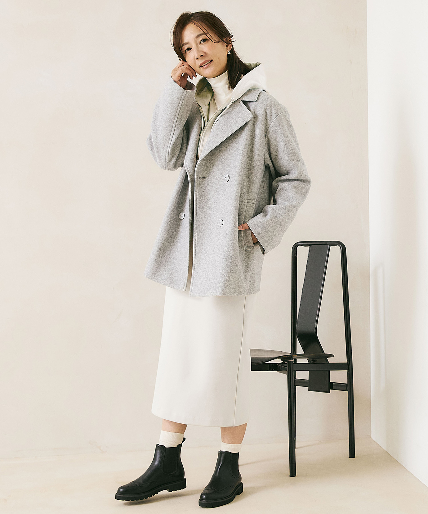 レディース メルトン ピーコート通販 [0204-57455] - クロコダイル