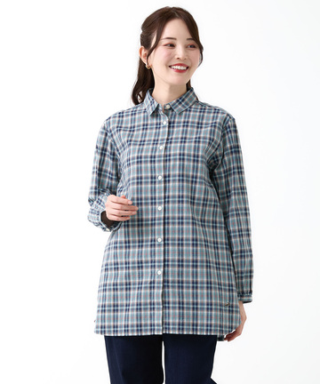 ドビー チェック柄 チュニック